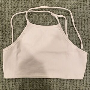 Halter Top Back Cross Tie Open Back Size M
